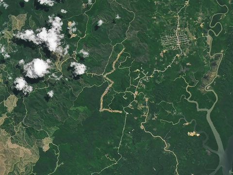 NASA Wujud IKN dari tangkapan sensor NASA