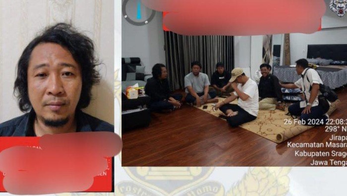 Tampang Budi Santosa pelaku pelecehan terhadap biduan campursari di Sragen.
