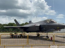 Canggih! Ini Dia Wujud Jet Tempur F35A di Singapore Airshow