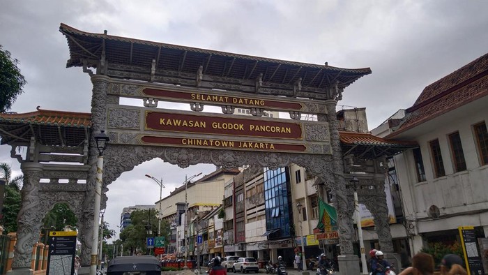 Revitalisasi Trotoar di Pancoran Glodok (Ammar Rezqianto/detikcom)