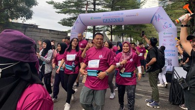 Serunya Ikut Lomba Lari untuk Peringati Hari Kanker Sedunia