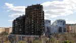 Sisa-sisa Bangunan Apartemen yang Terbakar Hebat di Valencia