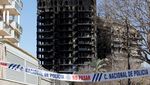 Sisa-sisa Bangunan Apartemen yang Terbakar Hebat di Valencia