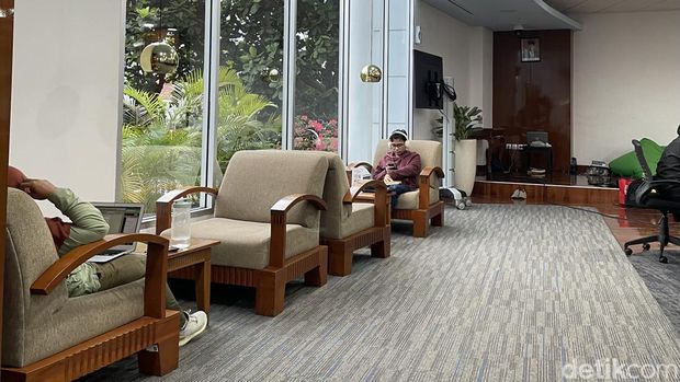 Suasana di Perpustakaan BI Jabar, Kota Bandung.