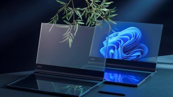 Laptop memanfaatkan MWC 2024 untuk memamerkan laptop pertama di dunia yang memiliki layar transparan. Laptop bernama ThinkBook Transparent Display Laptop Concept tersebut memiliki layar berukuran 17,3 inch yang menggunakan panel micro-LED dan memiliki tingkat kecerahan puncak hingga 1.000 nits. Namun perangkat ini hanya berupa konsep dan belum ada rencana untuk dirilis secara publik. Foto: Lenovo