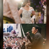 Bak mini konser, menurut keterangan di salah satu video unggahan Instagramnya, pernikahan mewah itu juga turut mengundang beberapa penyanyi ternama tanah air untuk tampil dan menghibur para tamu undangan. Diantaranya ada Tulus dan Tiara Andini. Foto: Instagram/@andiamarms