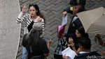 Ekspresi Tamara Tyasmara saat Rekonstruksi Kematian Dante