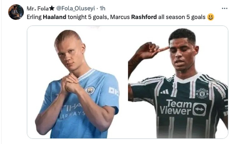 Haaland vs Rashford