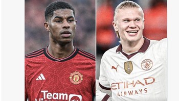 Netizen pun ramai membandingkan Haaland dan Rashford. Foto: Twitter