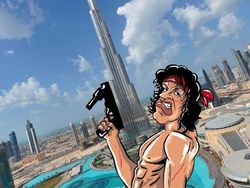 Keren Abis! Perpaduan Ilustrasi dan Tempat Ikonik