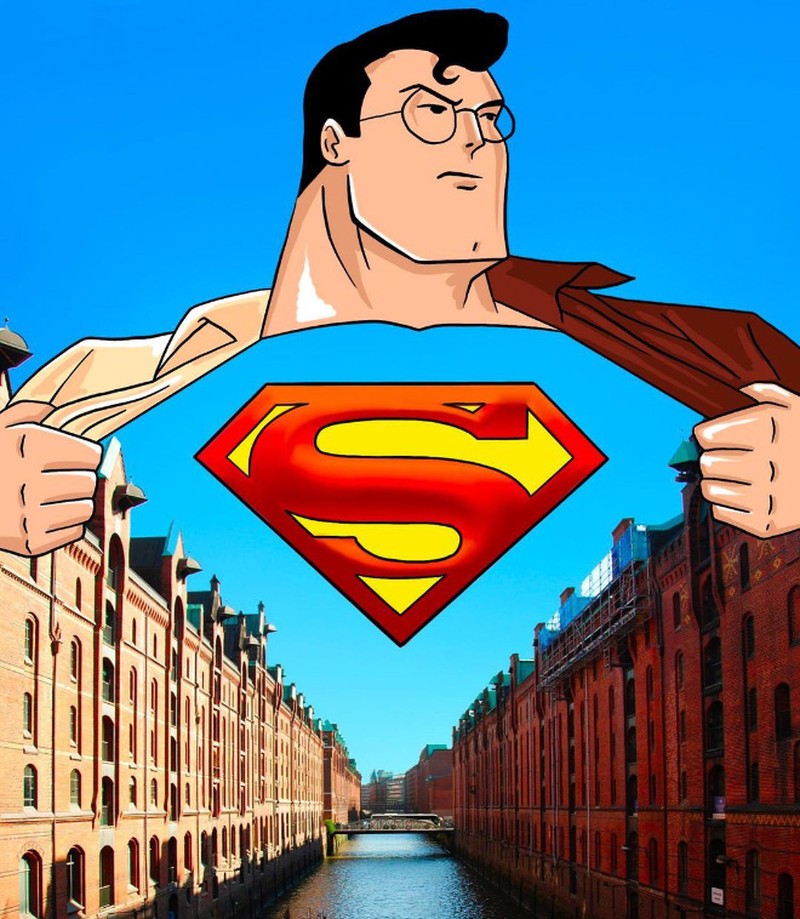 Ilustrasi di pemandangan ikonik