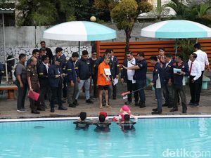 Emosi Tamara Tyasmara saat Reka Ulang Pembunuhan Dante di Kolam Renang