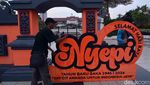 Sambut Hari Nyepi 2024, Pemkot Surabaya Pasang Dekorasi Gapura