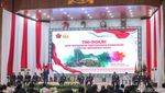 Potret Jokowi Buka Rapim TNI-Polri di Mabes Cilangkap