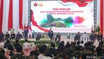 Potret Jokowi Buka Rapim TNI-Polri di Mabes Cilangkap