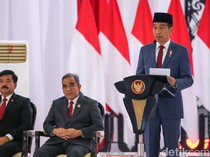 Potret Jokowi Buka Rapim TNI-Polri di Mabes Cilangkap