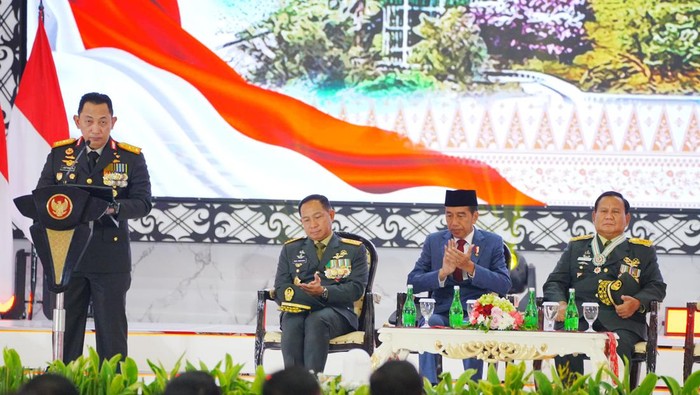 Kapolri di Rapim TNI-Polri 2024
