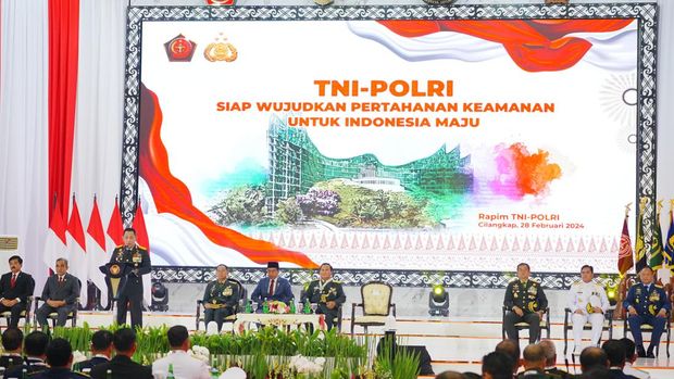 Kapolri di Rapim TNI-Polri 2024