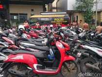 Ricuh Konvoi Pesilat di Lamongan, Polisi Amankan 160 Orang-87 motor