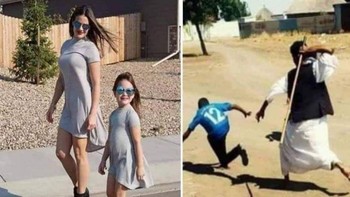 Ibu dan anak vs Bapak dan anak laki-laki. Foto: via Pinterest