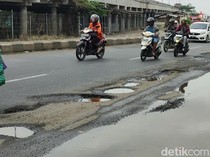 Hati-hati Lur! Ada Titik Jalan Pantura Demak Rusak Usai Banjir