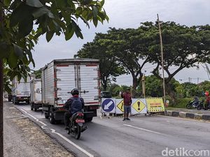 Info Lur! Jalan Raya Sedo Demak Arah Semarang Ada Pengecoran Jalan