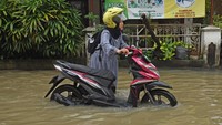 Banjir tersebut terjadi di sejumlah titik di Serang akibat hujan deras sejak Selasa (27/2) malam. 