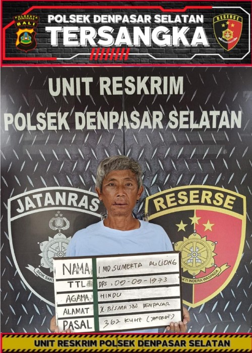 Polisi menangkap dan mengamankan  jambret di Jalan Raya Sesetan gang Kelapa, Denpasar, Rabu (28/2/2024). (Dokumen Polsek Denpasar Selatan)