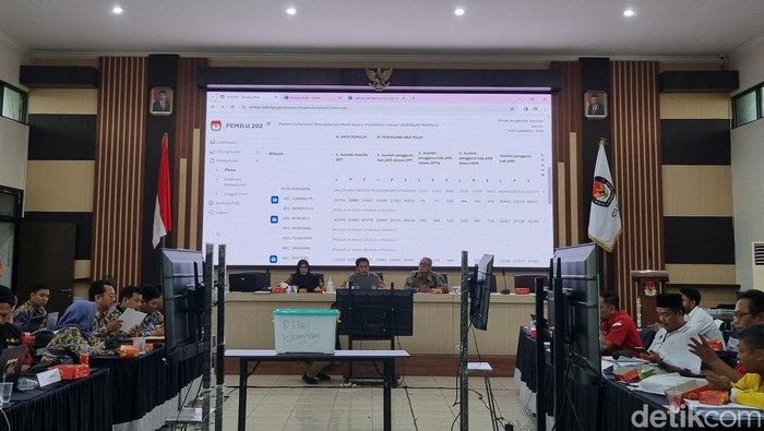 Rekapitulasi Suara di KPU Surabaya