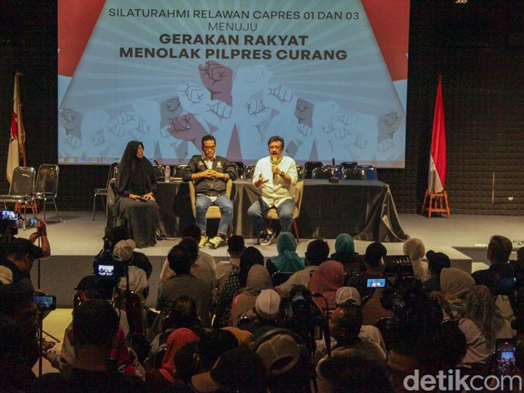 Relawan Anies dan Ganjar Kumpul Tolak Pemilu Curang