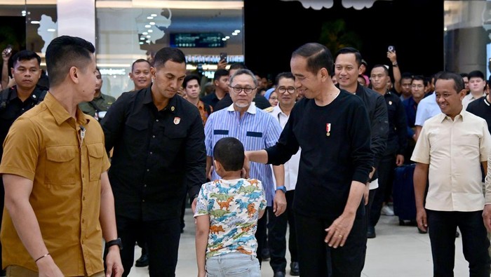 AHY Ngemal Perdana bareng Jokowi di Samarinda