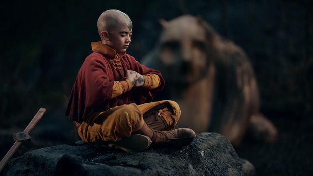 Cuplikan adegan Avatar: The Last Airbender.
