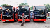 Ada 15 bus beserta cadangan ini bisa kembali mengangkut penumpang.