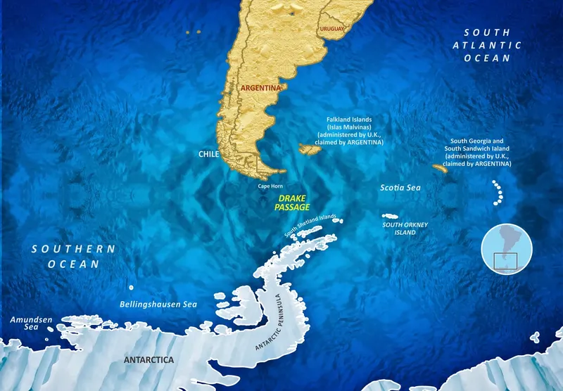 Mengenal Drake Passage, Jalur Laut 1000 Km Paling Mengerikan di Dunia