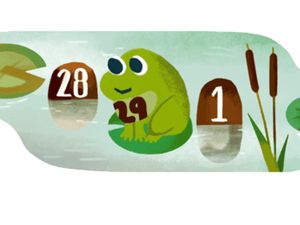 Google Doodle Katak Hijau Peringati Hari Kabisat di 29 Februari 2024
