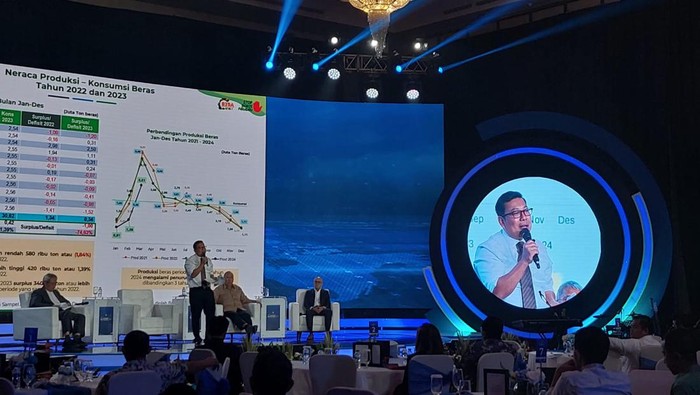 Kepala Bapanas Arief Prasetyo di acara CNBC Indonesia Economic Outlook 2024 di The Ritz Carlton Pacific Place, Jakarta, Kamis (29/2/2024)
