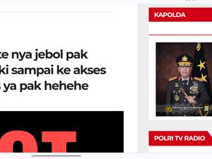 Website Humas Polda Kepri Diduga Diretas