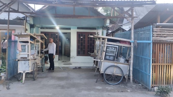 Lokasi kontrakan tersangka pelaku pencurian sepeda motor, di Desa Babagan, Lasem, Kamis (29/2/2023).