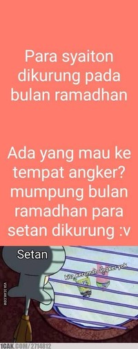 Kelakuan manusia kadang suka di luar nalar. Setan pun bisa jadi dibuat bingung karenanya. Contohnya, lihat meme berikut ini.