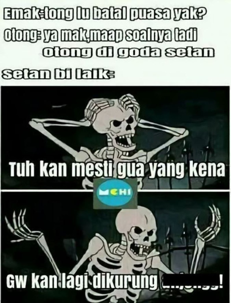 Kelakuan manusia kadang suka di luar nalar. Setan pun bisa jadi dibuat bingung karenanya. Contohnya, lihat meme berikut ini.