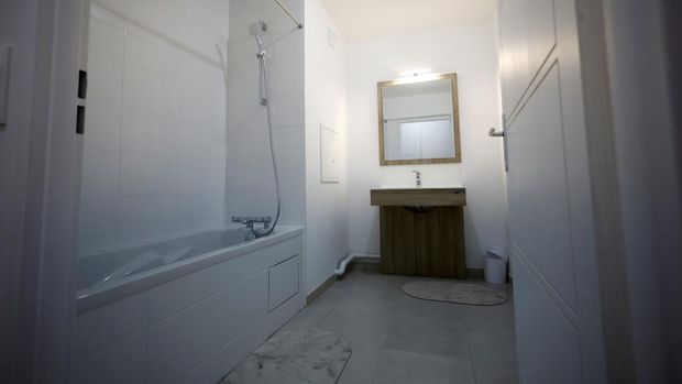 General view of accommodation buildings for athletes inside the Olympic and Paralympic Village ahead of the Paris 2024 Olympic Games in Saint-Ouen-sur-Seine near Paris, France, February 26, 2024. REUTERS/Sarah Meyssonnier