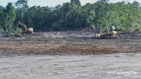 Sebagai informasi, Bandara IKN punya luas terminal 7.350 meter persegi dan luas area bandara 347 hektare. Bandara ini dilengkapi landasan pacu atau runway sepanjang 3.000 meter dan lebar 45 meter. Bandara VVIP IKN direncanakan dapat didarati oleh pesawat berbadan besar, seperti tipe Boeing 777-3000ER dan Airbus A380 - Foto: Dok. BKIP Kementerian Perhubungan