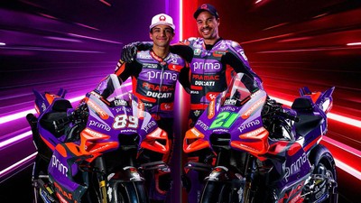 Tampilan Serba Ungu Motor Jorge Martin dan Franco Morbidelli