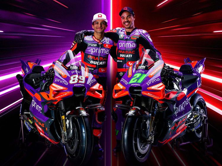 Tampilan Serba Ungu Motor Jorge Martin dan Franco Morbidelli