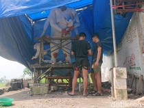 Melihat Pembuatan Ogoh-ogoh Jelang Nyepi di Desa Pancasila Lamongan