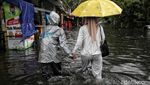 Penampakan Banjir yang Merendam Kawasan Tanjung Priok