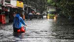 Penampakan Banjir yang Merendam Kawasan Tanjung Priok