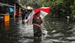 Penampakan Banjir yang Merendam Kawasan Tanjung Priok