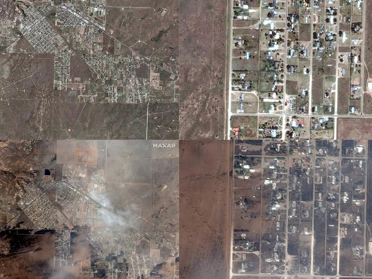 Potret Before-After Kebakaran Hutan yang Mengepung Texas