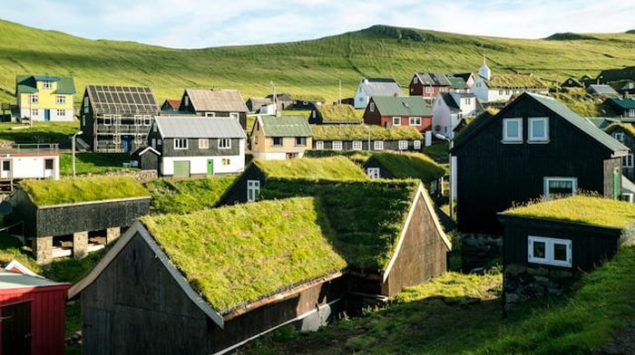 Rumah Beratap Rumput di Islandia.